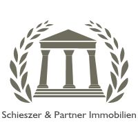 Logo von Schieszer & Partner Immobilien mit stilisiertem Tempel und Lorbeerkranz.