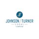 Logo for Johnson / Turner Legal by Kapsten with monogram in blue circle.
