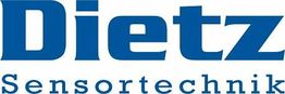 Blaues Logo mit dem Text "Dietz Sensortechnik".
