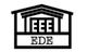 Logo with the letters EEE above EDE in a house-like structure outline.