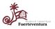 Logo de Fuerteventura con palmera, casa y texto "Biosfera & Calidad Rural Fuerteventura".