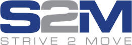 S2M logo with "Strive 2 Move" in blue and gray text.
