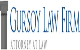 Gursoy Law Firm logo with column design, "Attorney at Law" text underneath.