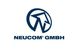 Logo der NEUCOM GmbH: dunkelblaues Symbol und Schrift auf weißem Hintergrund.