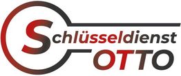 Logo mit schriftzug "Schlüsseldienst OTTO" in Form eines Schlüssels gestaltet.