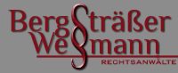 Logo von Bergsträßer & Weßmann, Rechtsanwälte, auf grauem Hintergrund.