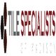 Logo with text "Tile Specialists" and diamond shapes on the left.