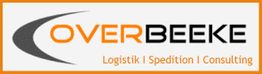 Logo von OVERBEEKE in Orange und Schwarz mit Text: "Logistik | Spedition | Consulting".