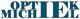 Logo van Optiek Michiel met blauwe, grote letters.