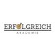 Logo der "Erfolgreich Akademie" mit einer Zielscheibe als "O" im Wort "Erfolgreich".