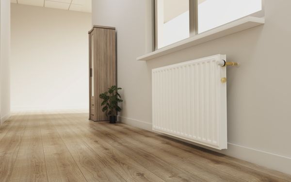 Heizkörper und Fußboden