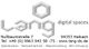 Logo von Lang Digital Spaces mit Adresse und Kontaktinformationen.