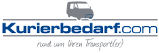 Logo von Kurierbedarf.com mit Transporter-Symbol und Slogan "rund um Ihren Transport(er)".