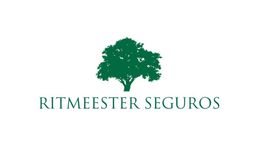 Logo de Ritmeester Seguros con un árbol verde sobre fondo blanco.