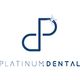 Logo of Platinum Dental with stylized "d" and "P" and a sparkling star accent.