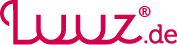 Logo der Marke "LuwuZ" in roter Schrift auf weißem Hintergrund mit der Webadresse luwuZ.de.