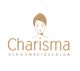 Logo van Charisma Schoonheidssalon met afbeelding van vrouw met tulband.