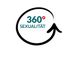 Text "360° Sexualität" im Kreis mit Pfeil, rot-blau.