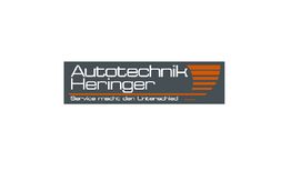 Logo von Autotechnik Heringer mit Slogan "Service macht den Unterschied" in Grau und Orange.