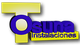 Logotipo de "Osuna Instalaciones" con letras en azul y amarillo.