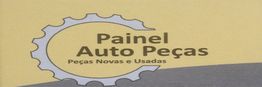 Banner amarelo com engrenagem cinza ao lado do texto "Painel Auto Peças: Peças Novas e Usadas".