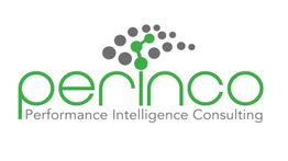 Logo von Perinco: Performance Intelligence Consulting, mit grünen Punkten und Schrift.