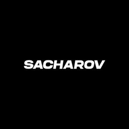 Schwarzer Hintergrund mit weißem Text in der Mitte: "SACHAROV".