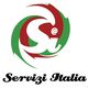 Logo con testo "Servizi Italia", colori rosso, bianco e verde.