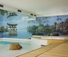 Illusionsmalerei im Schwimmbad