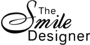 "The Smile Designer" logo in elegant script and bold lettering.