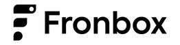 Logotipo de Fronbox con icono abstracto negro a la izquierda y texto en negrita a la derecha.