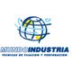 Logotipo de Mundo Industria con un diseño de globo y texto: "Técnicas de fijación y perforación".