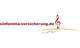 Logo von Sinfonima-Versicherung mit Notenschlüssel und geschwungenem Bogen darunter.
