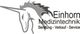 Logo: Einhorn mit Text "Einhorn Medizintechnik, Beratung - Verkauf - Service".