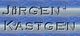 Text "Jürgen Kastgen" in blauer, metallischer Schrift auf blauem Hintergrund.