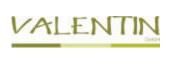 Logo mit der Aufschrift "Valentin" in grünen Buchstaben auf weißem Hintergrund.