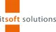 Logo mit Text "itsoft solutions", orange und graue Schrift auf weißem Hintergrund.