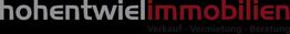 Logo mit Text "hohentwiel immobilien" und Untertitel "Verkauf · Vermietung · Beratung".