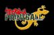 Logotipo de Iberika Paintball con una silueta amarilla de lagarto sobre fondo negro.