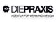 Logo mit Text "DIE PRAXIS Agentur für Werbung + Design" auf weißem Hintergrund.