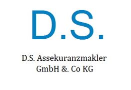 Text: "D.S. Assekuranzmakler GmbH & Co KG" in blauem und schwarzem Schriftzug.
