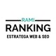 Texto que dice "Rami Ranking, Estratega Web & SEO" en fondo blanco.