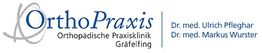 Logo der OrthoPraxis Gräfelfing mit Ärzten Dr. med. Ulrich Pfleglhar und Dr. med. Markus Wurster.