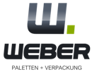 Logo mit stilisierter "W" und grünem Punkt, darunter der Text "WEBER" in Großbuchstaben.