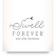 Logo of "Swell Forever" with a bird, tagline: "ever after heirlooms" on a white background.
