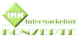 Grünes Logo mit Diamantform und Text: IMK InterMarketing Konzepte.