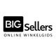 Logo met tekst: "BIG Sellers Online Winkelgids" in zwart-wit.