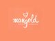 Logo mit Text "mangold Physio Therapie" auf orangefarbenem Hintergrund.