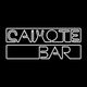 Logotipo em preto e branco com as palavras "Cai Mote Bar" em letras estilizadas.
