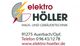 Logo von Elektro Höller: Haus-und Gebäudetechnik mit Kontaktinfos und Website.